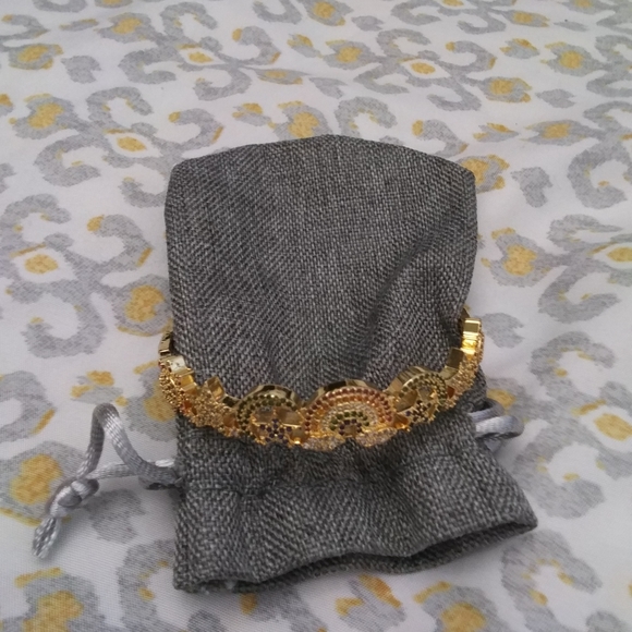 Woman bangle. Bracelet . rainbow design retro style . - Picture 1 of 2